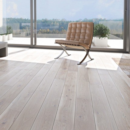 Parquet contrecollé Touche gris clair