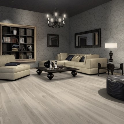 Parquet contrecollé Platine gris