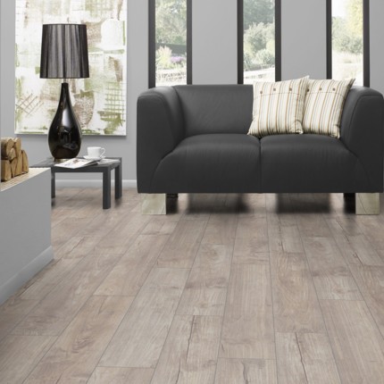Parquet stratifié 12 mm Teak beige patiné