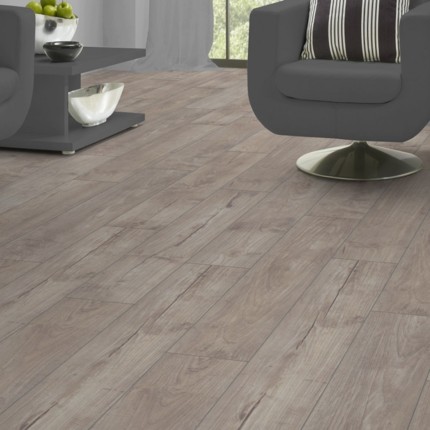 Parquet stratifié 12 mm Teak beige patiné