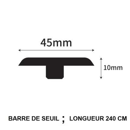 Barre de seuil stratifié BRUSHED