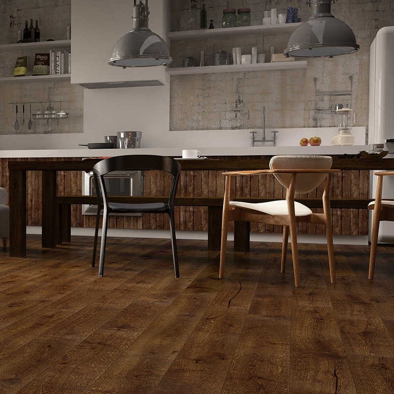 Parquet contrecollé Marla chêne foncé 2