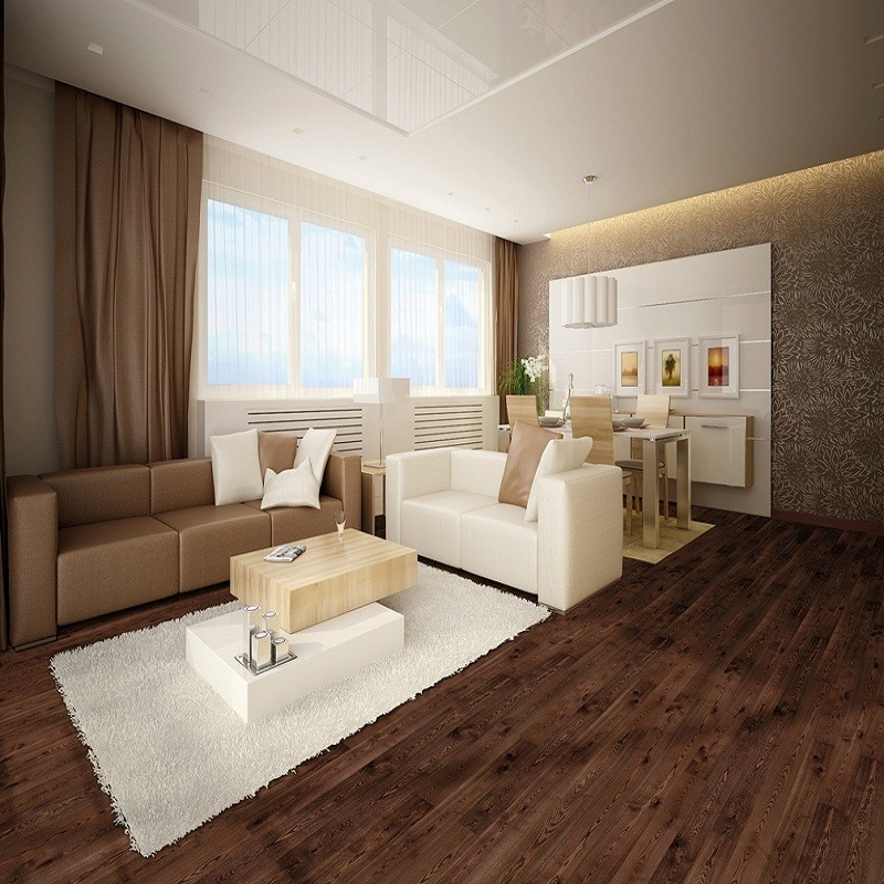 Parquet contrecollé Piccolo rustique foncé 2