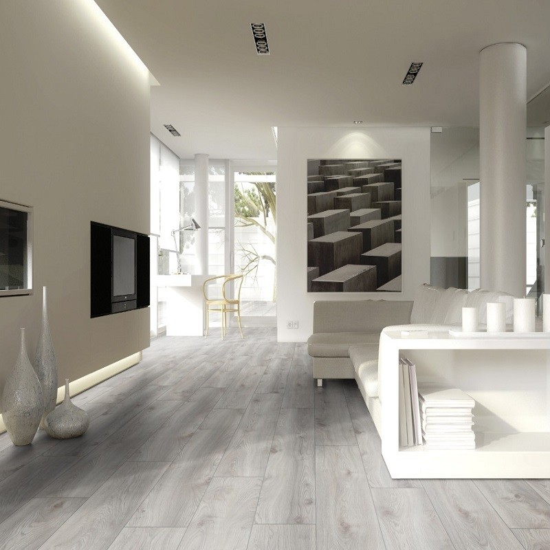 Parquet stratifié 12 mm Bergen white