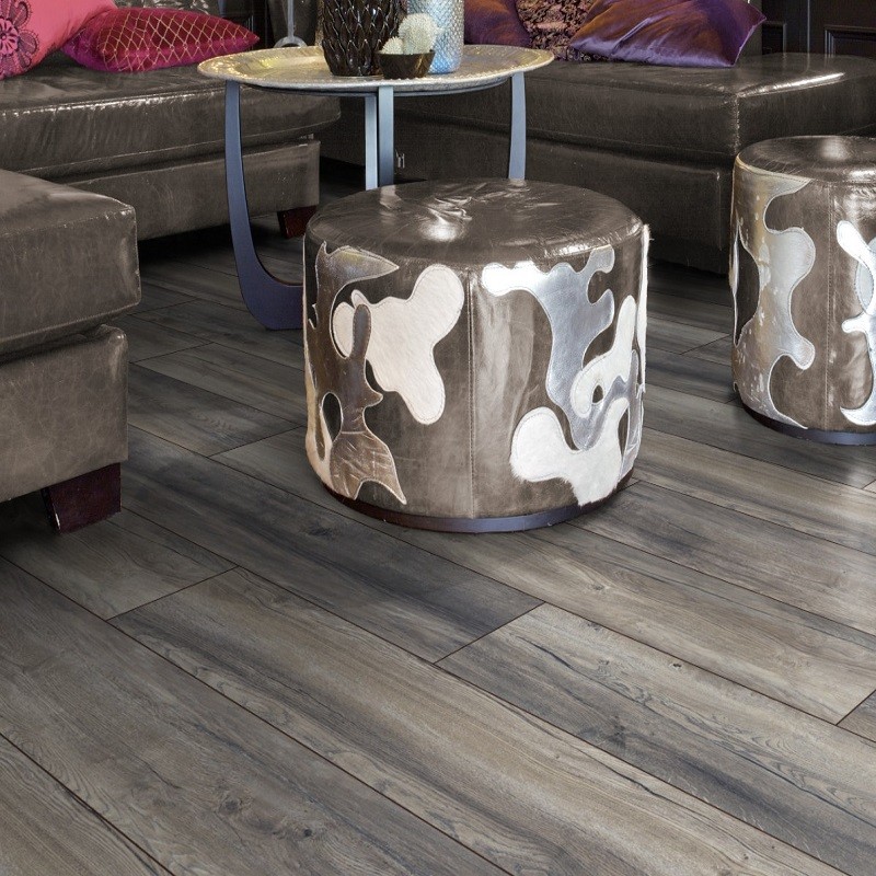 Parquet stratifié 12 mm Harbour Gris 2