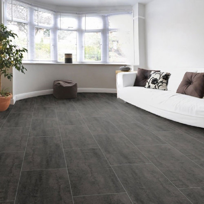 Stratifié imitation carrelage Anthracite 2