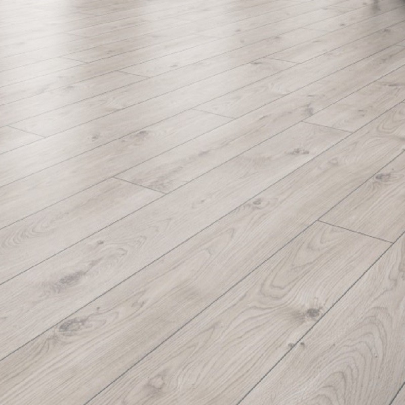 Parquet stratifié 12 mm gris blanchi
