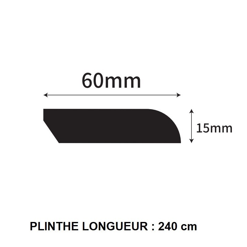 Plinthes stratifié smoked
